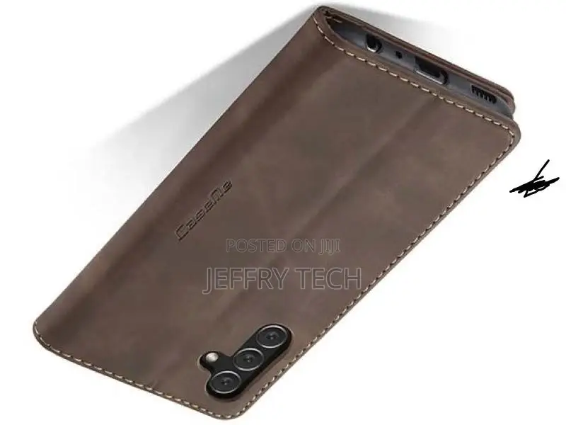 Wallet Case With Stand for Samsung Galaxy A14 - Chocolate