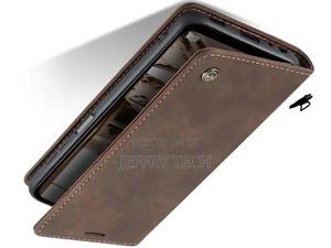 Leather Wallet Case With Stand for Samsung Galaxy A14 - Choc - thumbnail 2