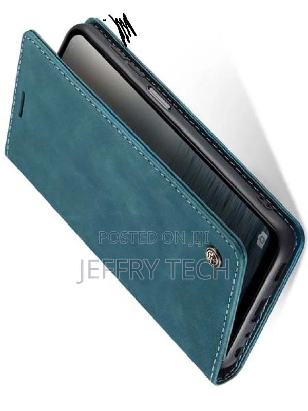 Leather Wallet Case With Stand for Samsung Galaxy A14 - Teal - main view
