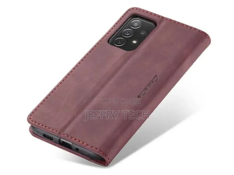 Leather Wallet Case With Stand for Samsung Galaxy A73 5G - B