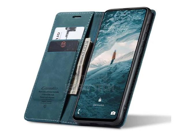 Wallet Case With Stand for Samsung Galaxy A73 5G - Teal - thumbnail 3
