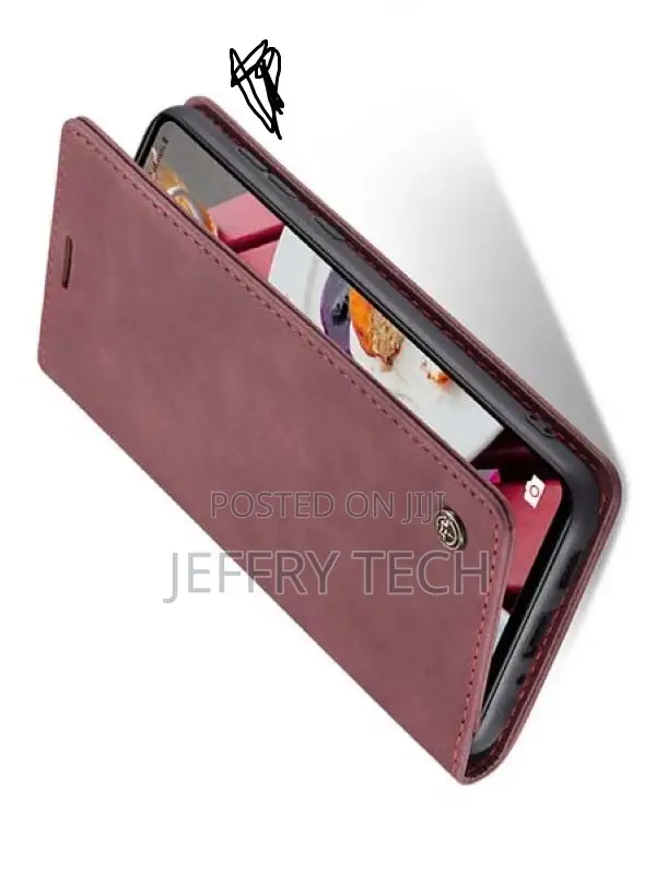 Wallet Case With Stand for Samsung Galaxy A73 5G - Burgundy