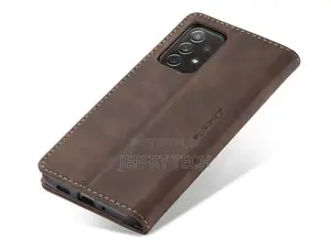 Wallet Case With Stand for Samsung Galaxy A73 5G - Chocolate