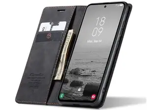 Leather Wallet Case With Stand for Samsung Galaxy A54 - Char
