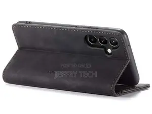 Leather Wallet Case With Stand for Samsung Galaxy A54 - Char