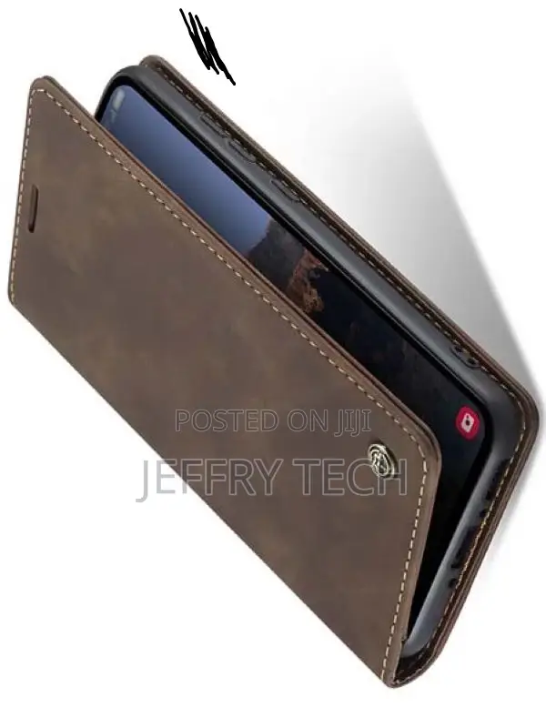 Leather Wallet Case With Stand for Samsung Galaxy A34 - Choc