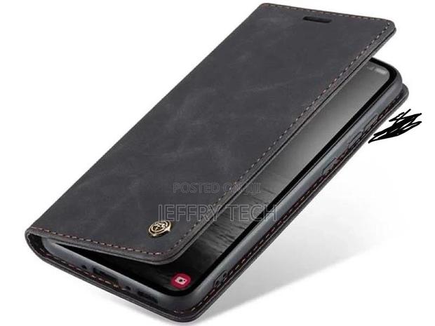 Leather Wallet Case With Stand for Samsung Galaxy A34 - Char - main view