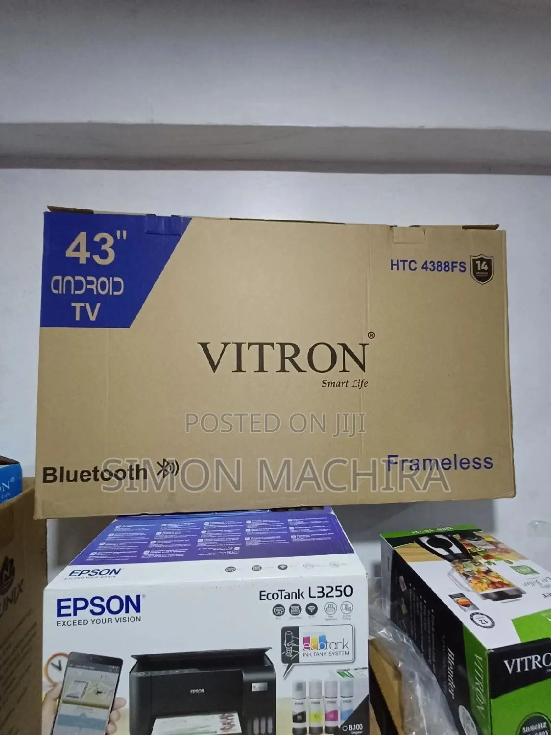 Smart Tv 43 Inch. Frameless Vitron Tv