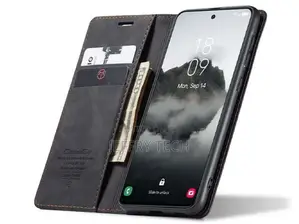 Leather Wallet Case With Stand for Samsung Galaxy S24+ - Cha