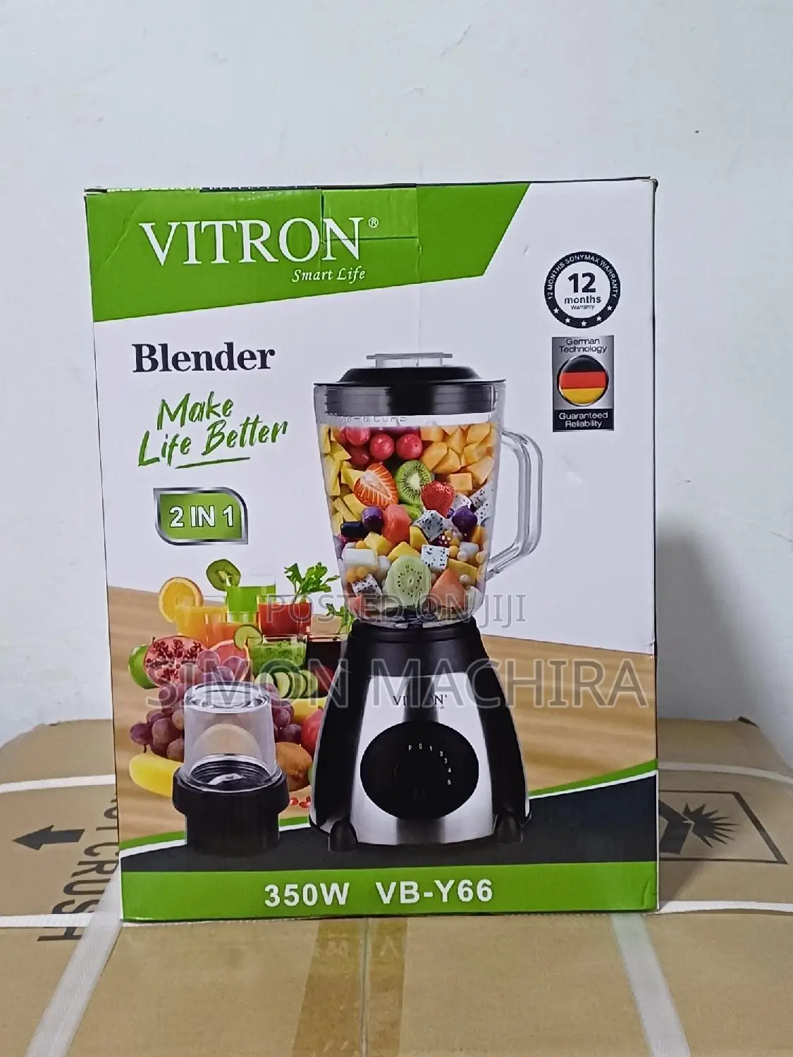 2L Vitron Blender With Grinder