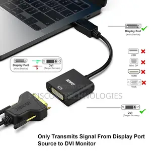 Display Port To DVI Converter Adapter Cable