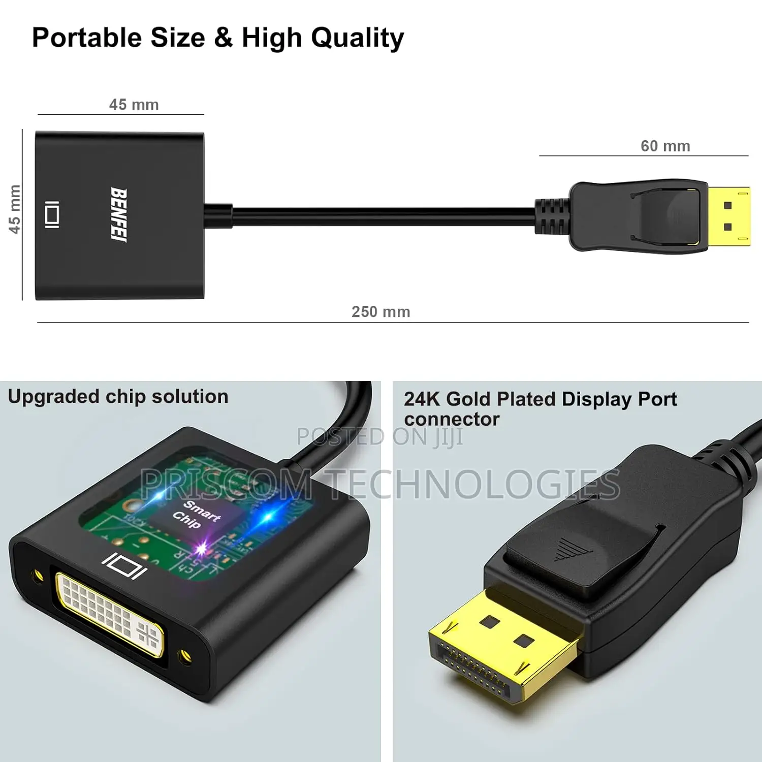 Displayport Male To DVI Female Active Converter,DP To DVI
