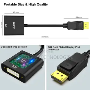 Displayport Male To DVI Female Active Converter,DP To DVI