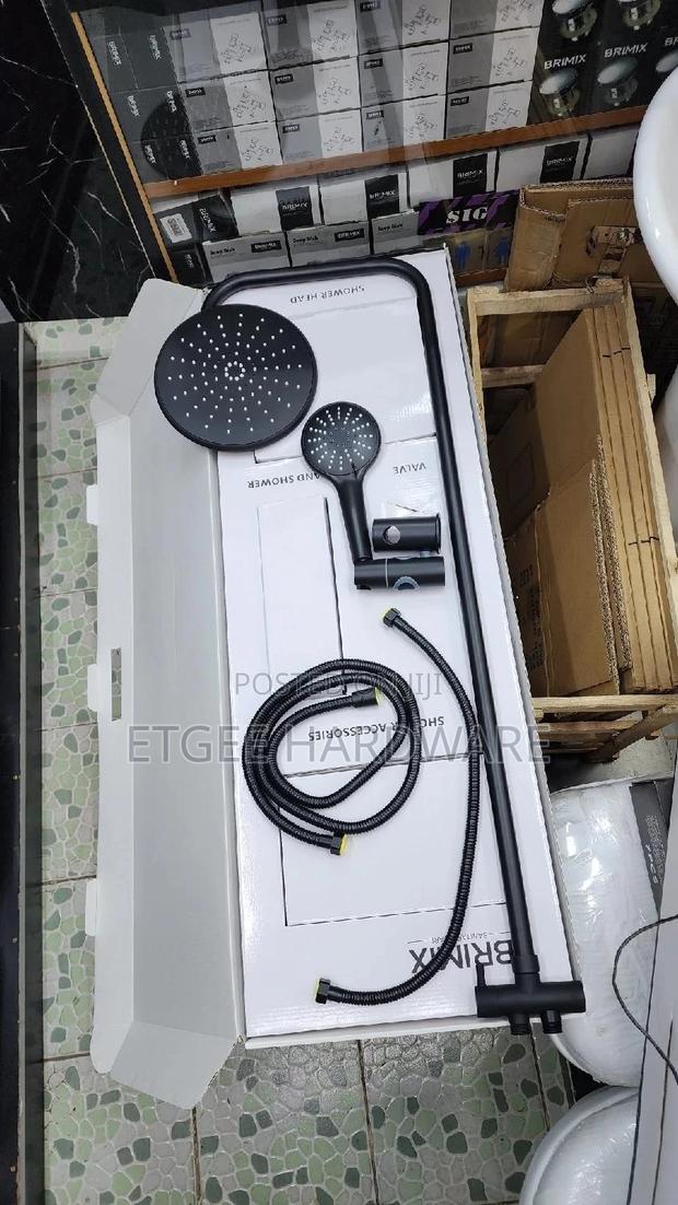 Black Shower Riser - main view