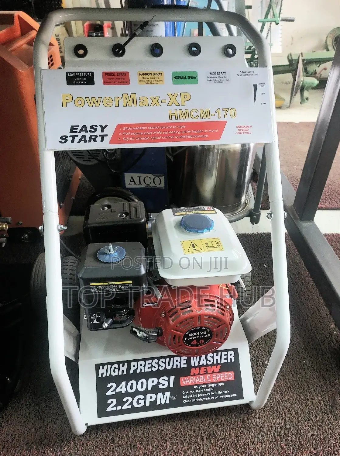 Powermax High-Pressure Car Washer 2400PSI