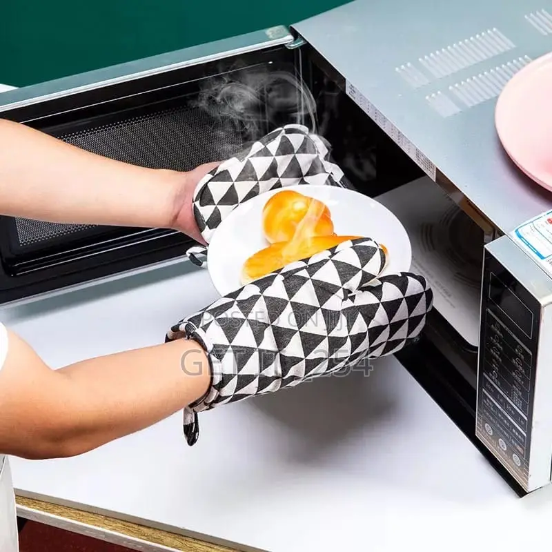 *Insulated Cotton Kitchen//Oven Gloves+Hand Mitten