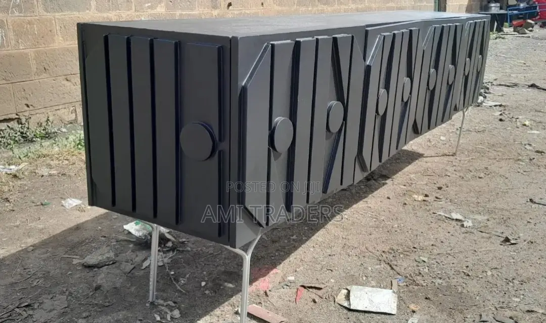 Designer Black Tv Stand (6ft)
