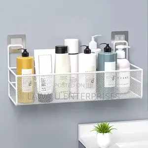 Bathroom Rack With Self Adhesive Stickers