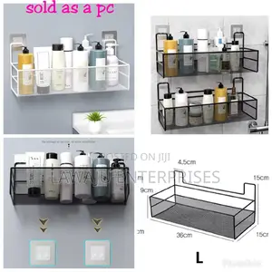 Bathroom Rack With Self Adhesive Stickers