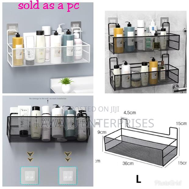 Bathroom Rack With Self Adhesive Stickers