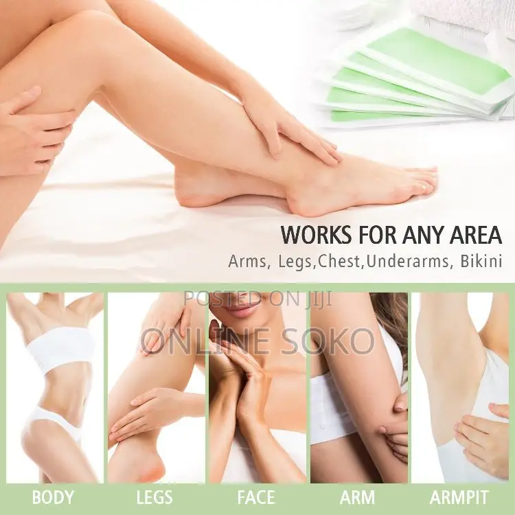Women Men 40 PCS Bikini Body Hair Removal Wax Strips