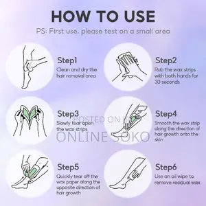 Women Men 40 PCS Bikini Body Hair Removal Wax Strips