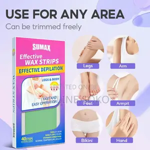 Women Men 40 PCS Bikini Body Hair Removal Wax Strips