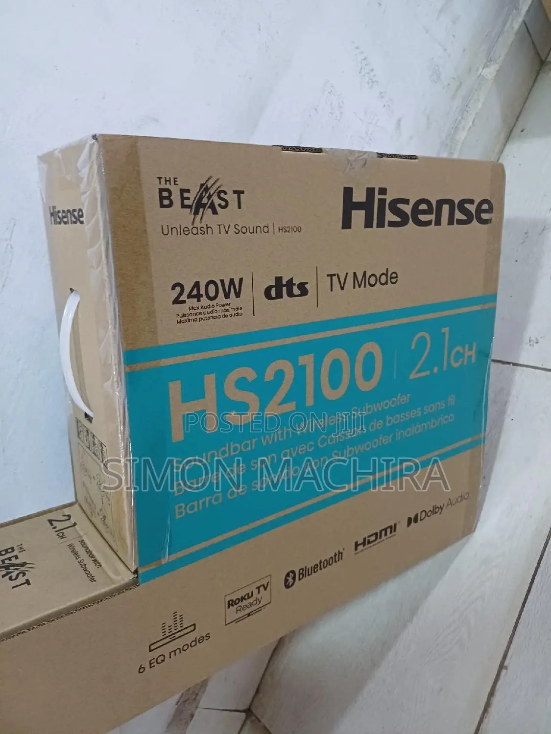 Hisense Soundbar 2.1 With Wireless Sub-Woofer