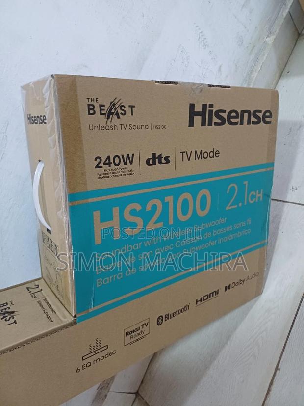 Hisense Soundbar 2.1 With Wireless Sub-Woofer - thumbnail 2