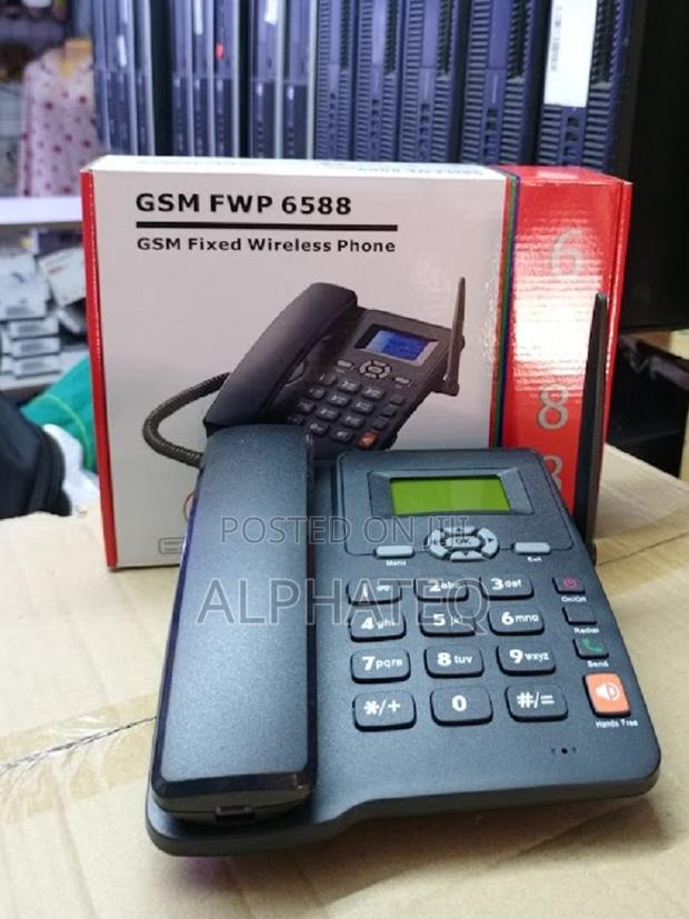 GSM Deskphone Fixed Wireless Phone ETS-6588. Dual Sim Line - main view