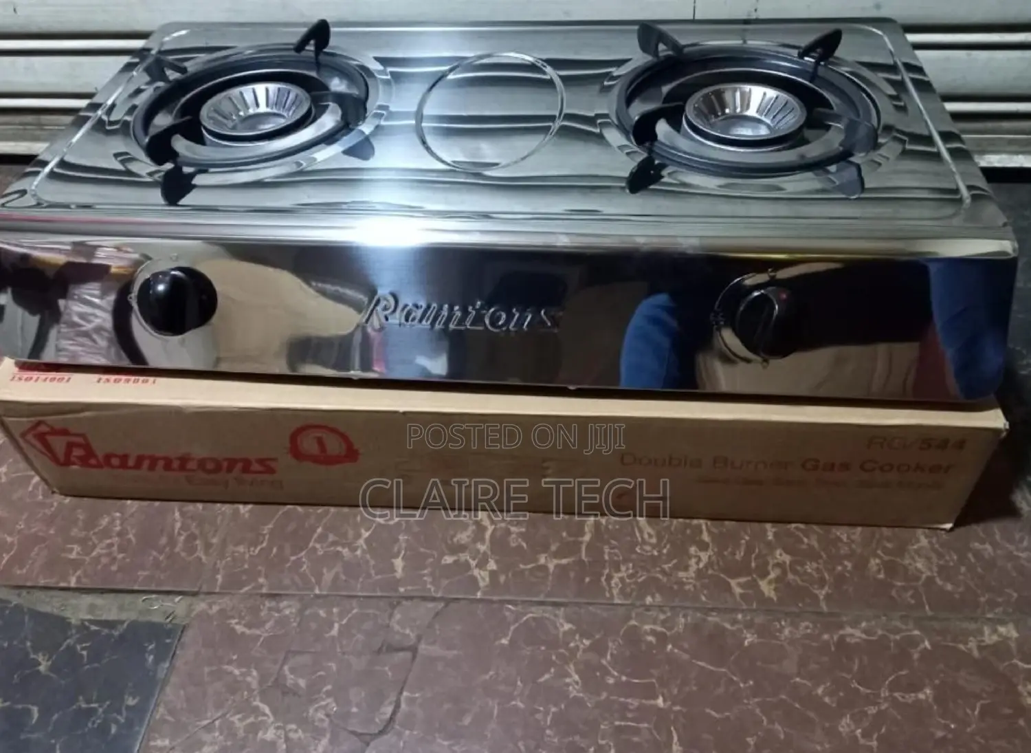 Ramtons 2 Burner Cooker Stainless Burner