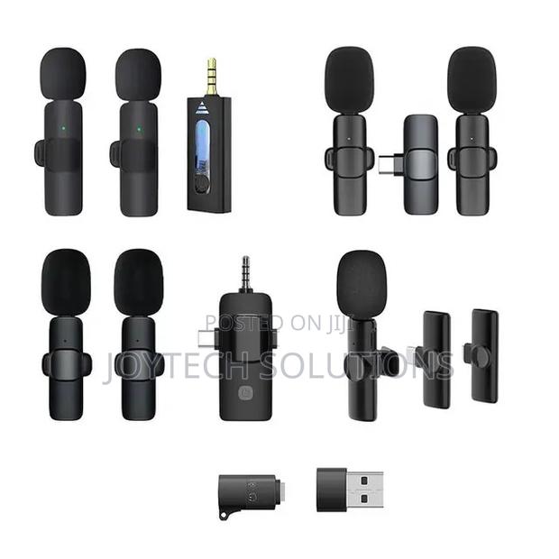 Wireless Microphone for Mobile Phone Camera. 3 in 1 Mics - main view