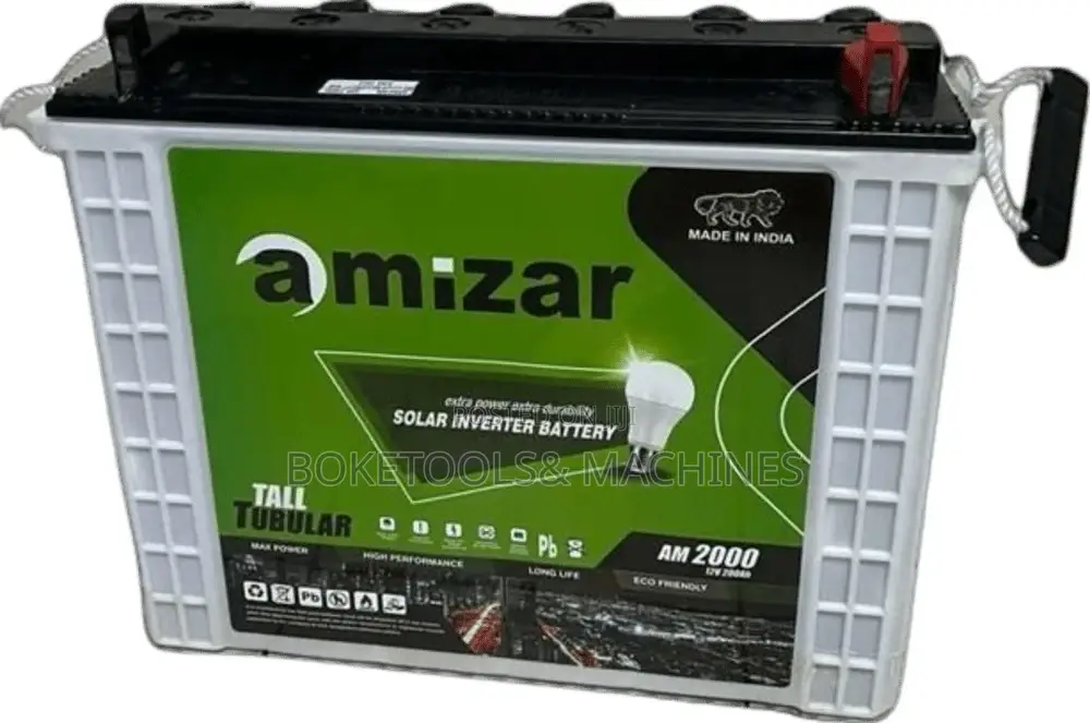200ah 12v Amizar Indian Tall Tubular Solar Battery