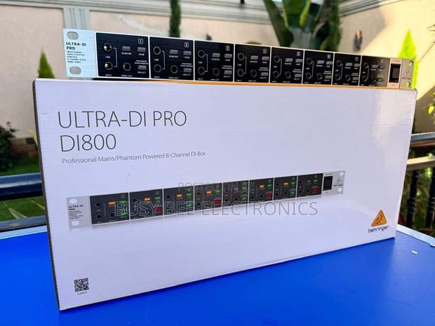 Professional Mains/Phantom Powered 8-Channel DI Box - main view