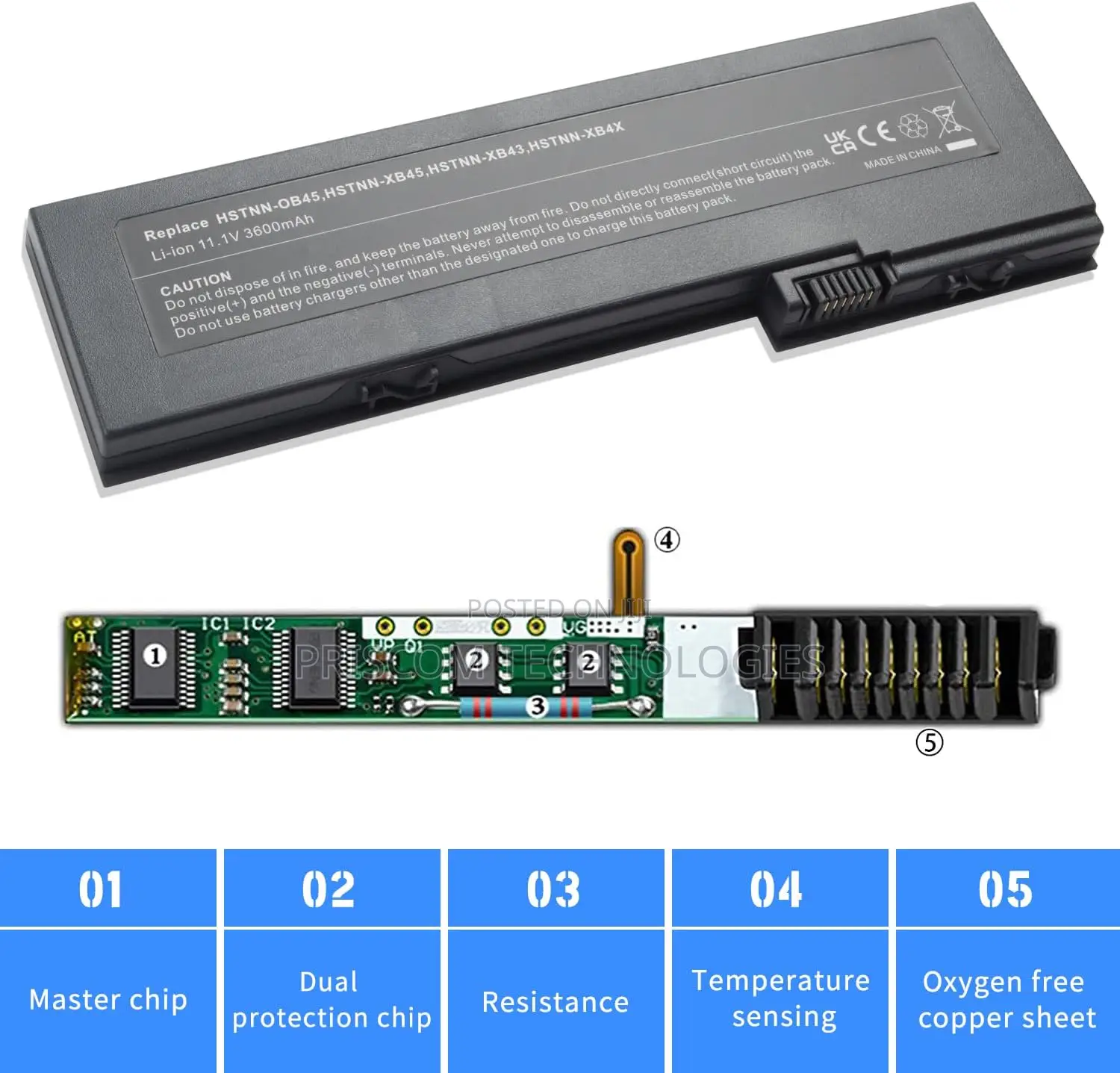 Ot06xl Ot06 Laptop Battery for HP 2710P 2730P 2740P 2740W