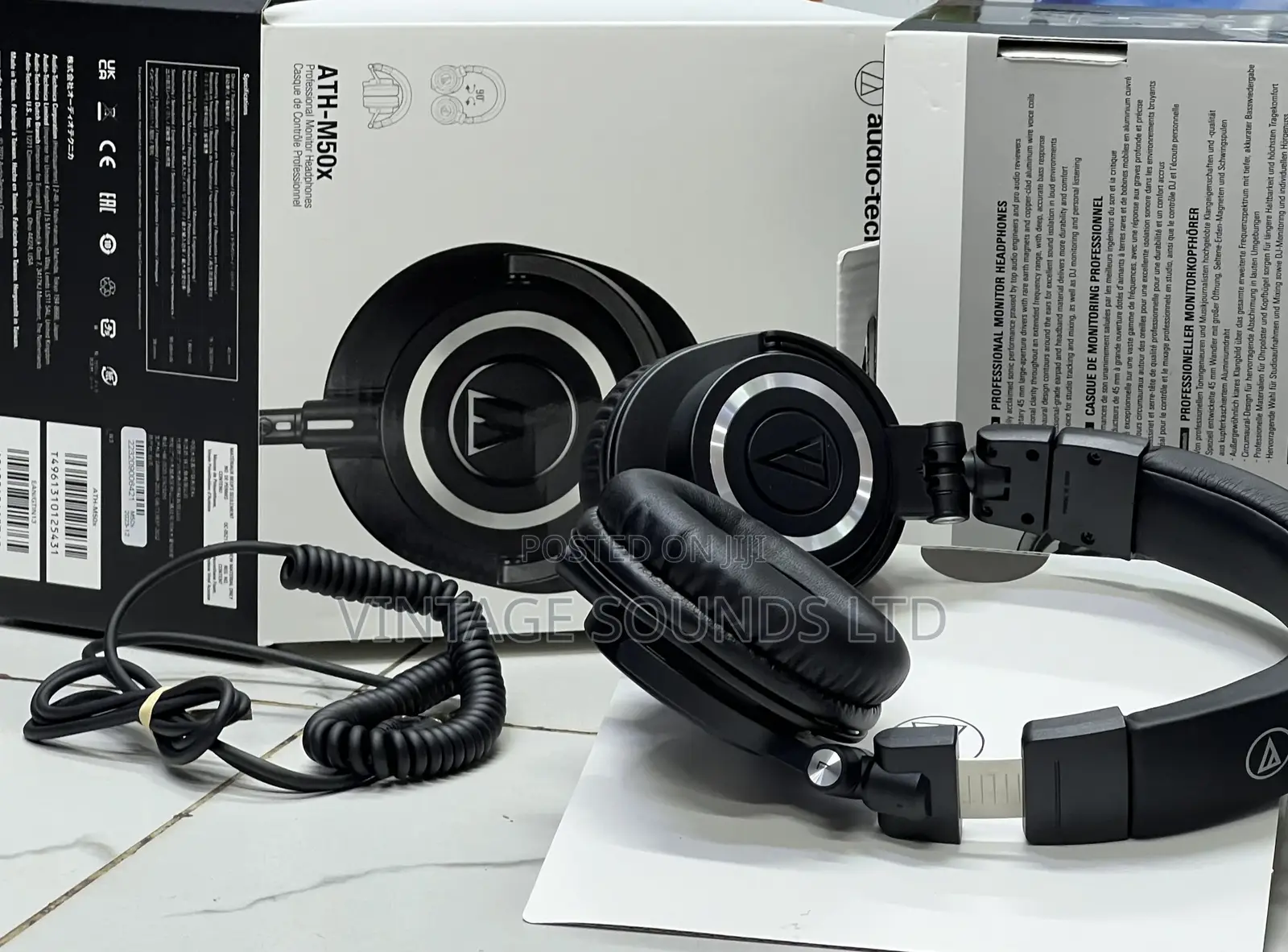 Audio Technica Ath-M50x Pro Studio Monitor Headphones,