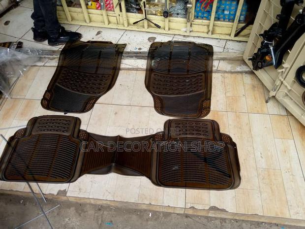 3pc Clear Black Carpet Floor Mats