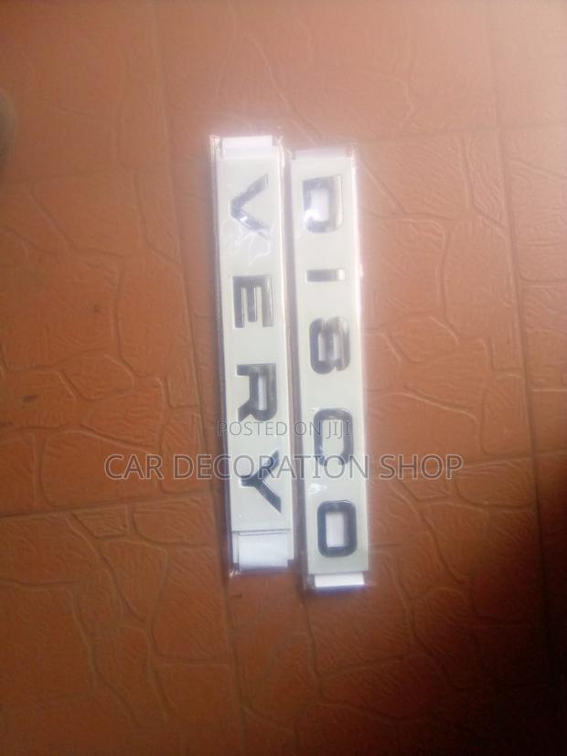 Silver DISCOVERY Replacement Lettering Badge