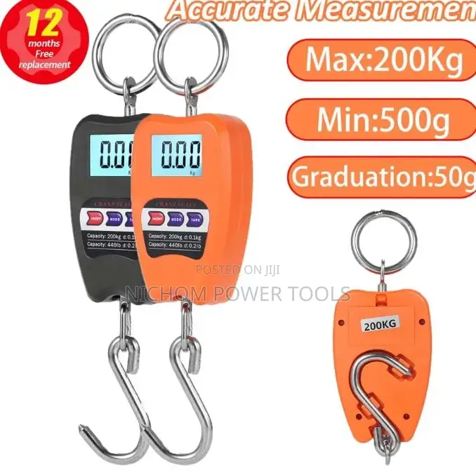 Accurate Measurements 200kg Mini Crane Scale