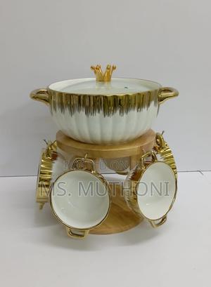 Seven PCS Soup Tureen Set* - thumbnail 2