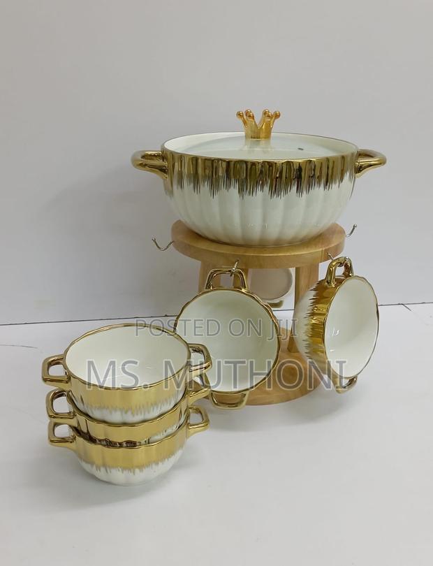 Seven PCS Soup Tureen Set* - thumbnail 3