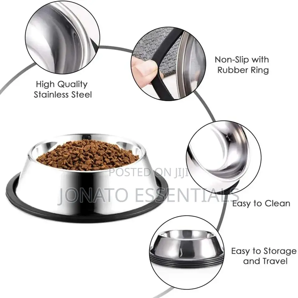 Vinod Stainless Steel Dog Bowl, Stainless Steel Dog Feeding Bowl