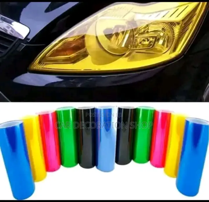 Different Color Shades Headlights Tint 2meters