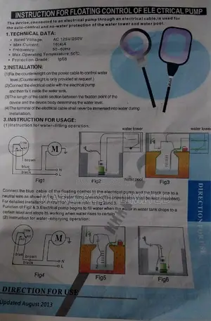 Float Switch Fluid Kevel Control