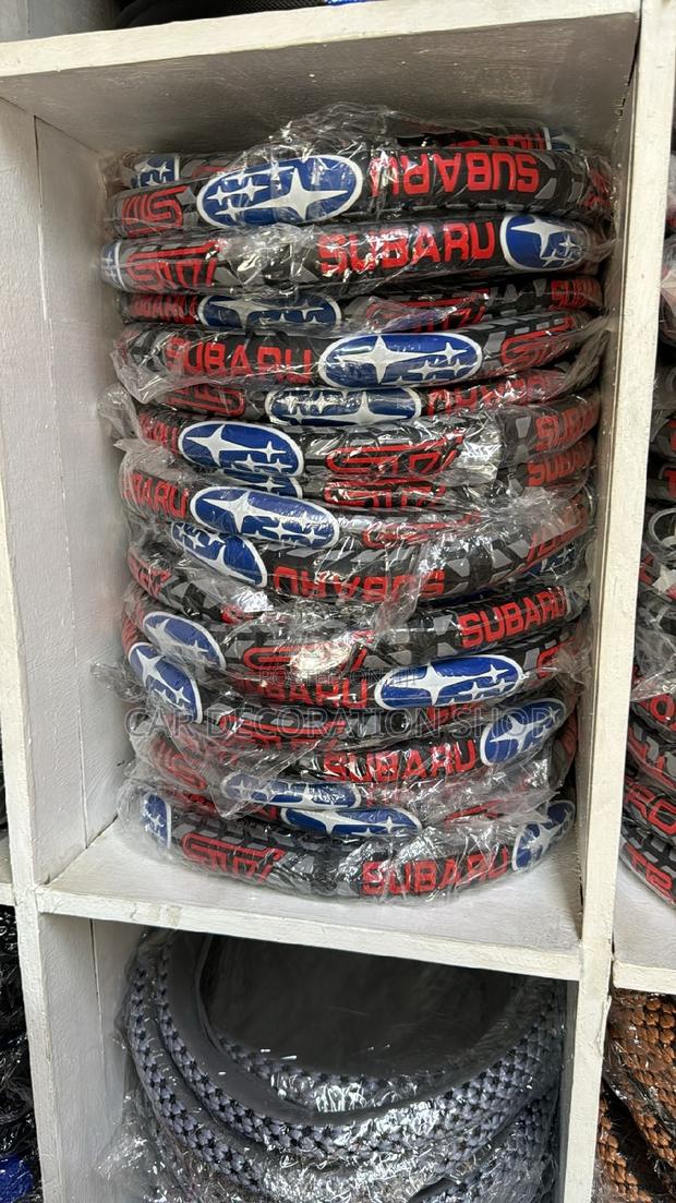 Subaru Rubber Steering Wheel Cover Universal Fit 38cm