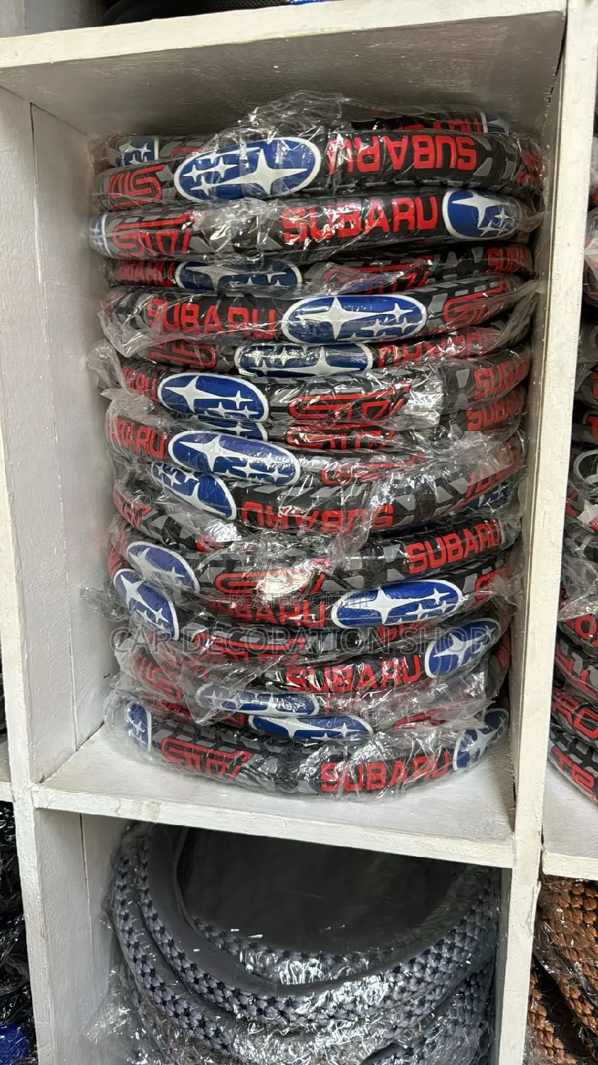 Subaru Rubber Steering Wheel Cover Universal Fit 38cm
