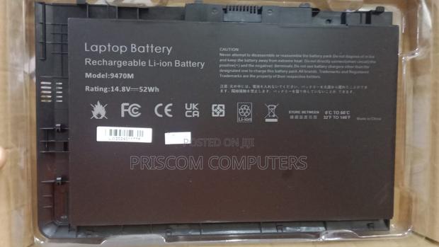 HP Laptop Battery for HP Elitebook Folio 9470,9480-Black