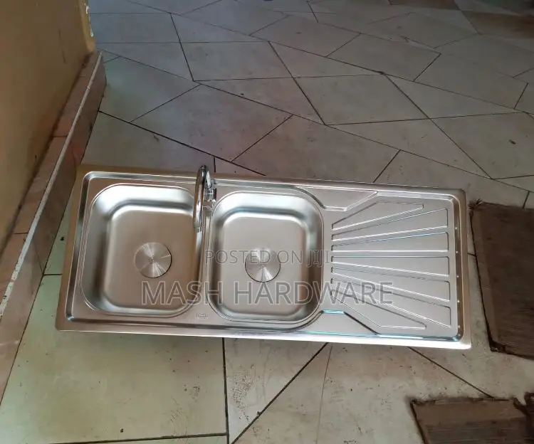Double Bowl Single Drain Kitchen Sink