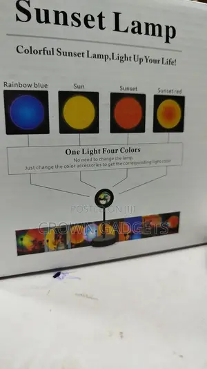 Sunset Projection Lamp for Aesthetic Room Décor