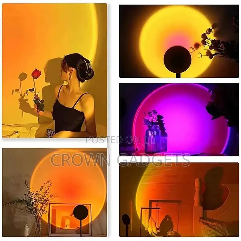 Sunset Projection Lamp for Aesthetic Room Décor